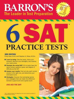 cover image of 6 SAT Practice Tests